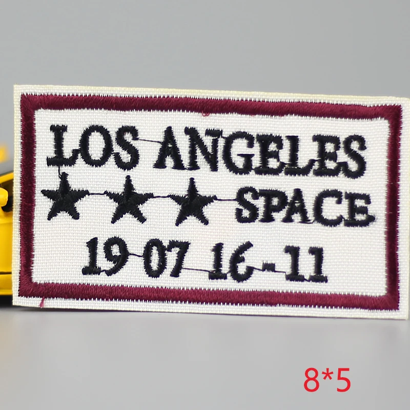 1 шт. los angeles kid happy Iron On вышитый патч для ткани мультяшный значок Аппликации одежды