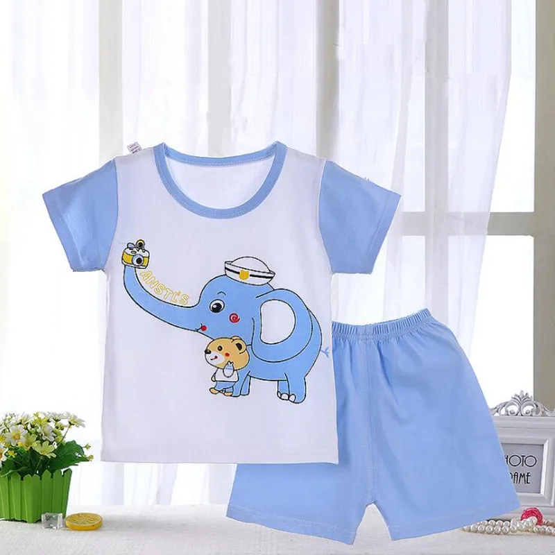 Одежда для маленьких мальчиков летний комплект одежды новорожденных хлопковый