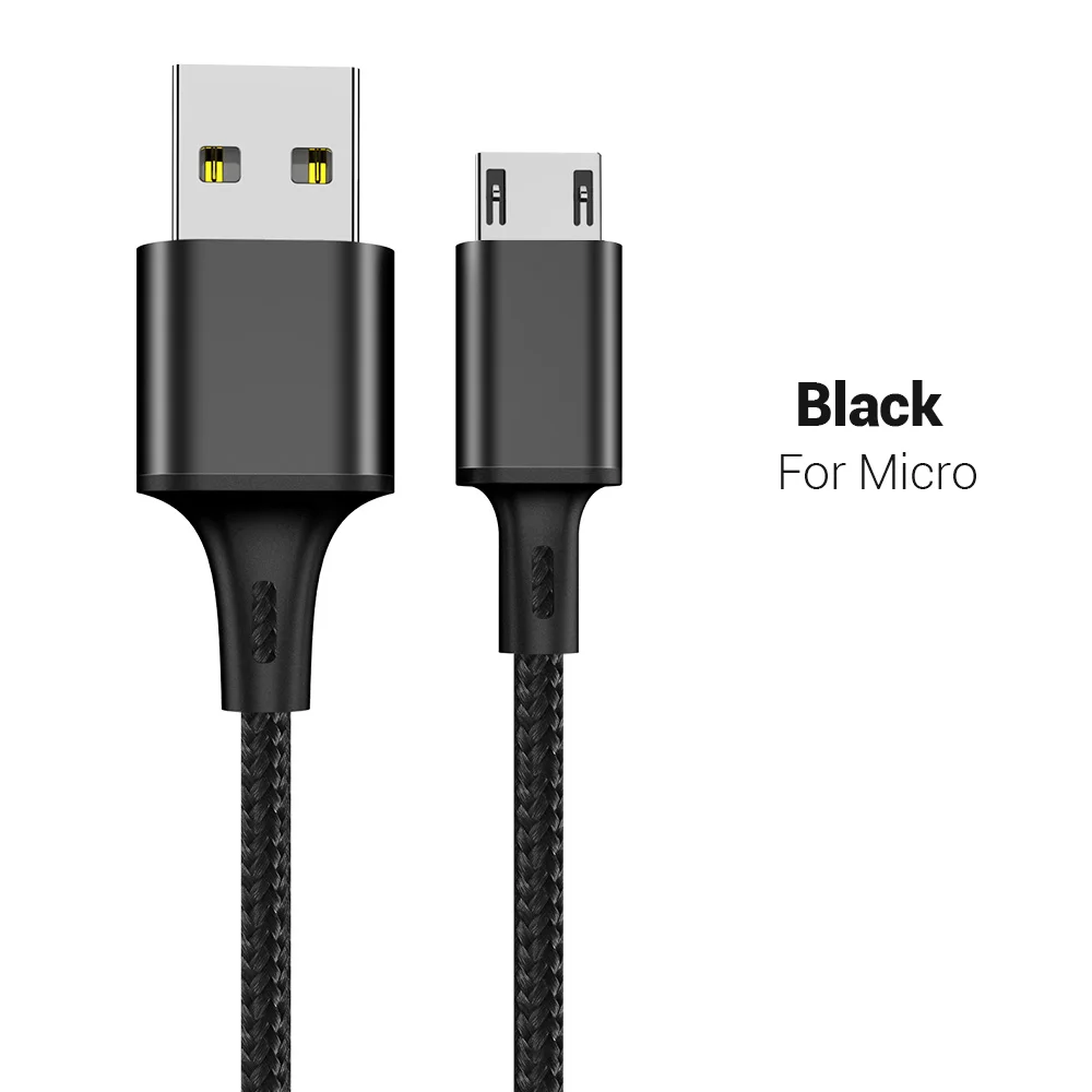 Micro usb KISSCASE кабель для передачи данных USB кабель для iPhone Micro USB кабель для Xiaomi type C USB кабель для samsung Galaxy S10 кабель для быстрой зарядки - Цвет: Micro usb