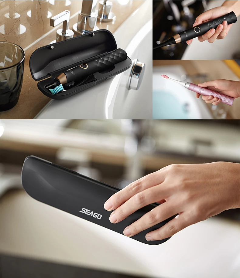SEAGO чехол для электрической зубной щетки портативный чехол для SG986/SG987 Прочный чехол для путешествий Чехол для хранения с защитой от пыли для деловой поездки