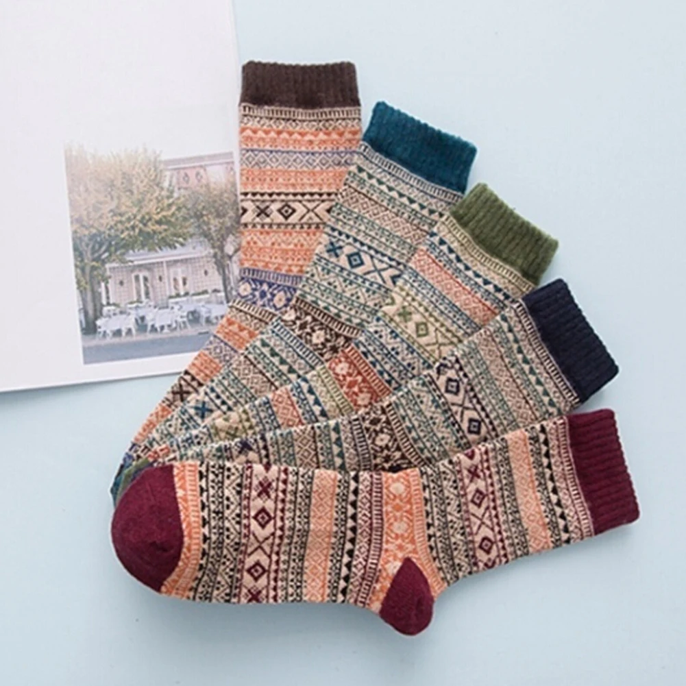 Одна пара 100% новые ретро нация унисекс Мужские Женские хлопковые полосатые