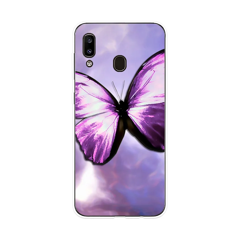 Силиконовый чехол с бабочками для Sumsung галактики A10 A20 A20E A30 A40 A50 A60 A70 A80 чехол для телефона чехол для Sumsung M10 M20 M30 крышка чехол