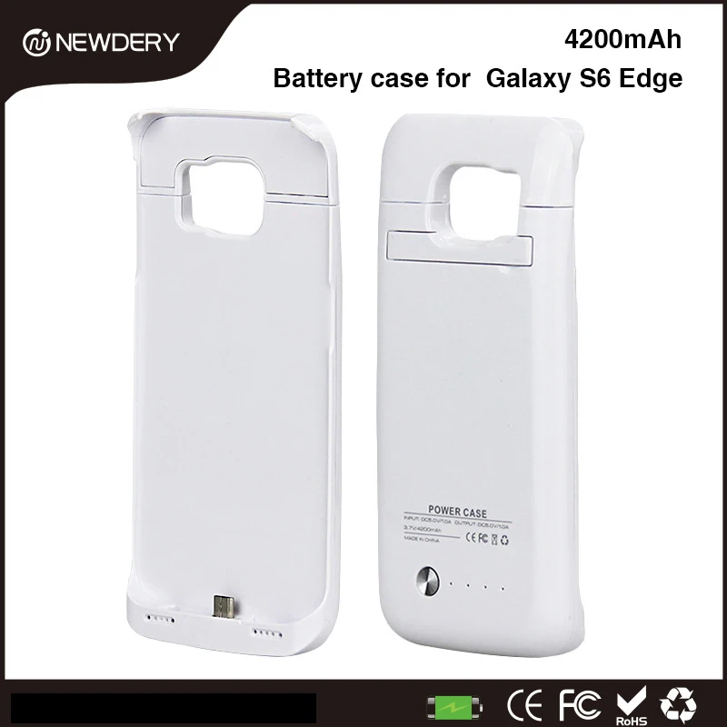 Двойное время использования! Чехол для samsung S6 edge power 4200 мАч Внешнее зарядное устройство чехол батареи s Galaxy S 6