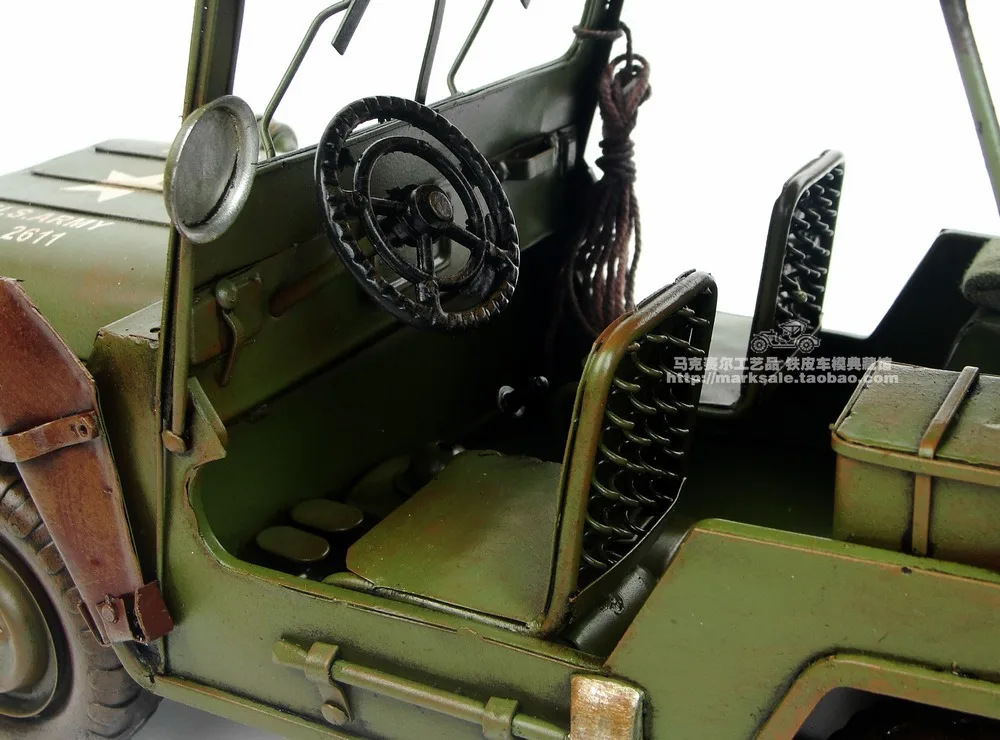 Hot Classic World War II Willis Military Jeep Off-road Vehicle Model Creative Gift Home Bar Decoration | Дом и сад