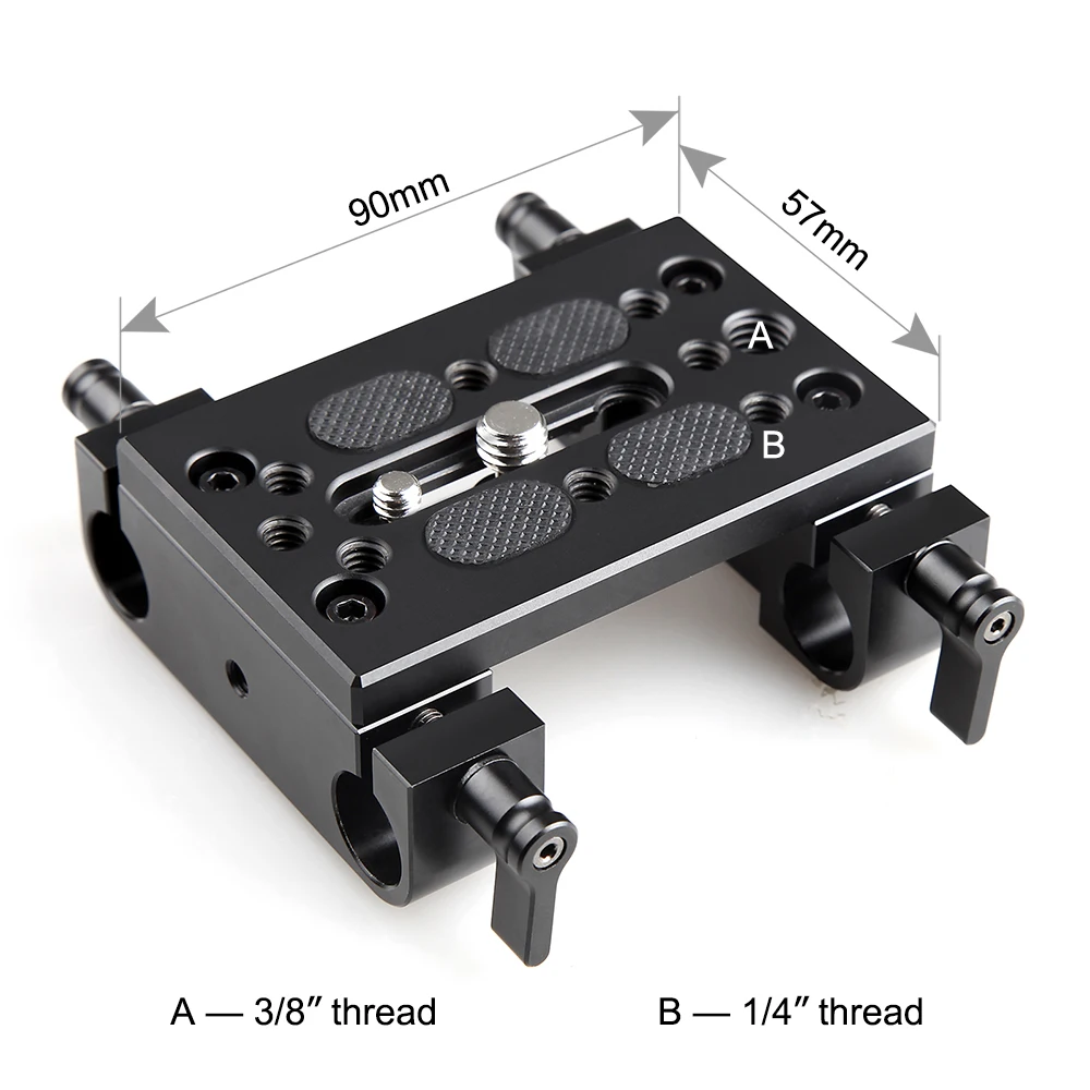 SmallRig Dslr камера с Двойным Зажимом 15 мм рельсовый БЛОК Поддержка быстрого