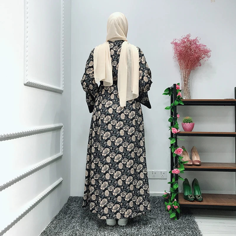 Abaya Дубай исламский, мусульманский платье хиджаб кимоно кардиган абайя s женский Восточный халат Caftan турецкий ислам ic одежда халат Femme одежда