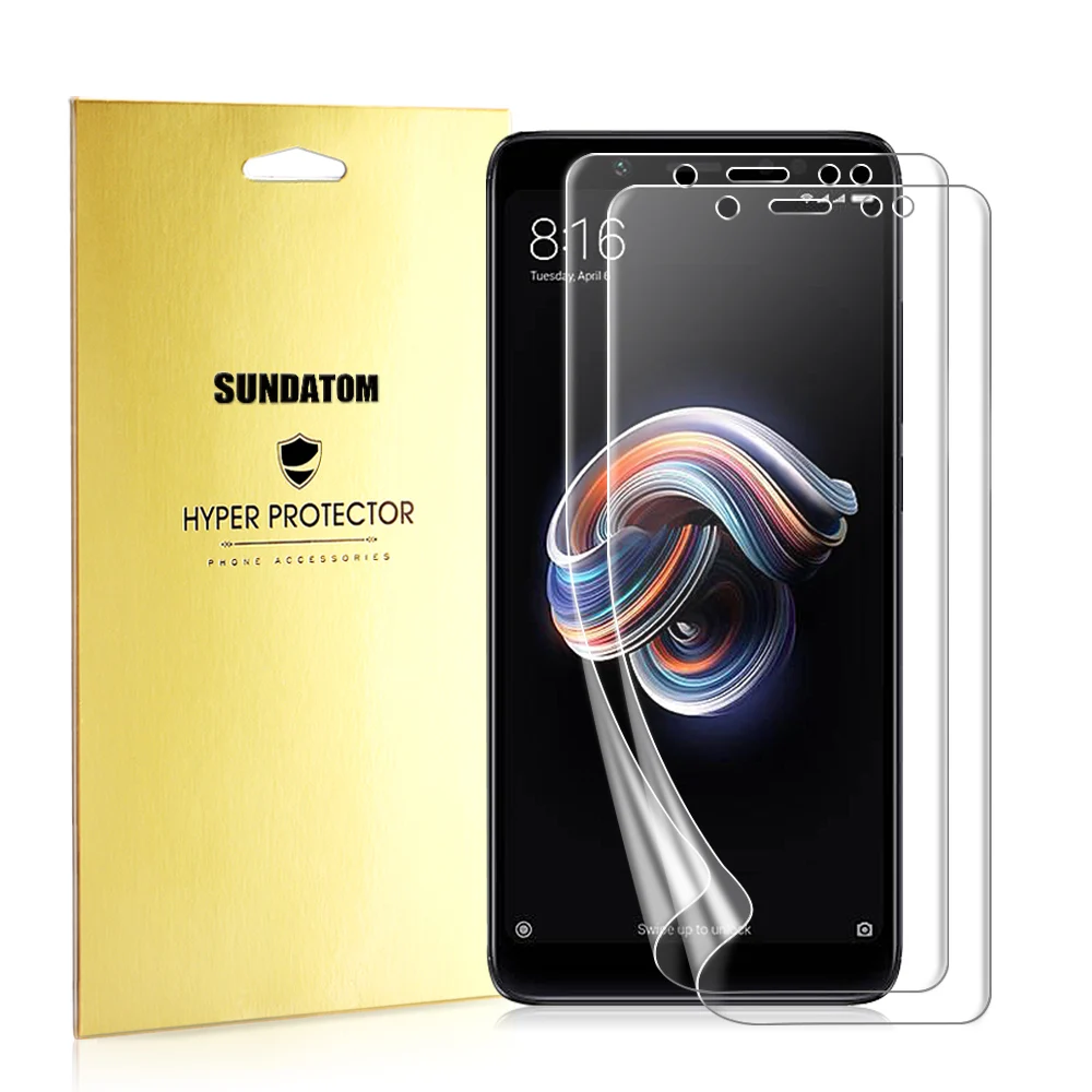 Защитная пленка для экрана Xiaomi Redmi Note 5 Pro мягкая защитная из ТПУ|full cover|screen protector