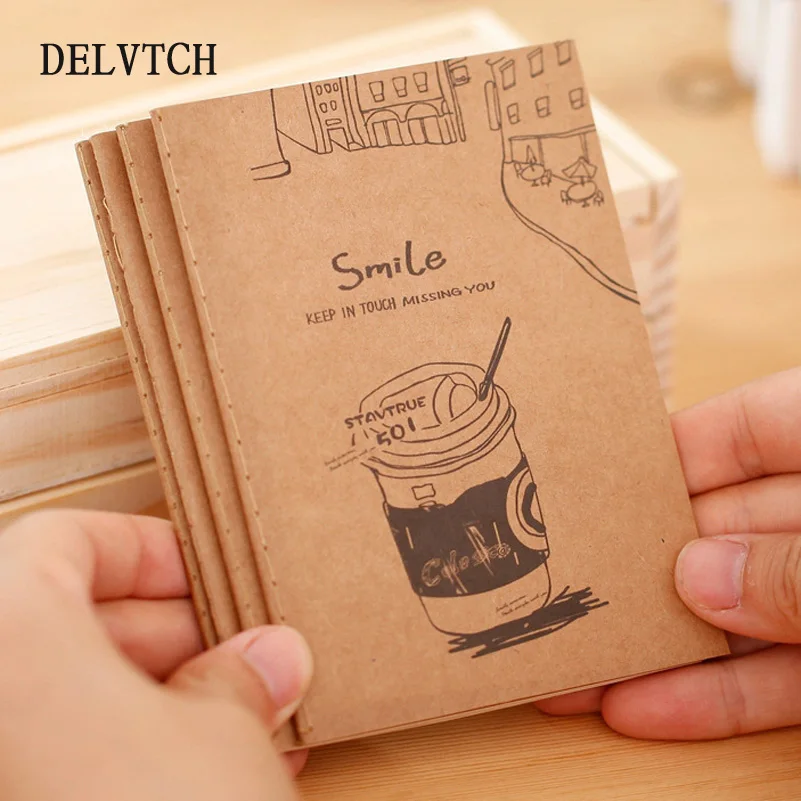 DELVTCH 4 шт./компл. новый мультфильм Тетрадь книги канцелярские принадлежности