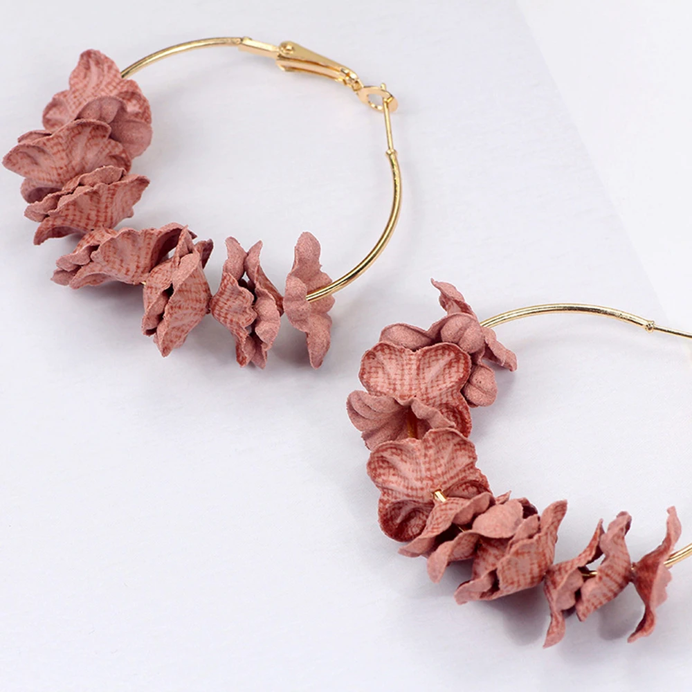 SUKI летние богемные пляжные круглые серьги большие модные для девочек милые