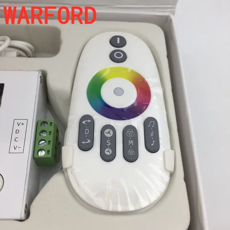 DC5V-24V X2 controller WS2812B WS2811/WS2813/USC1903 Magic LED tape digital colorful music with RF touch remote Max 1000pixels | Лампы и