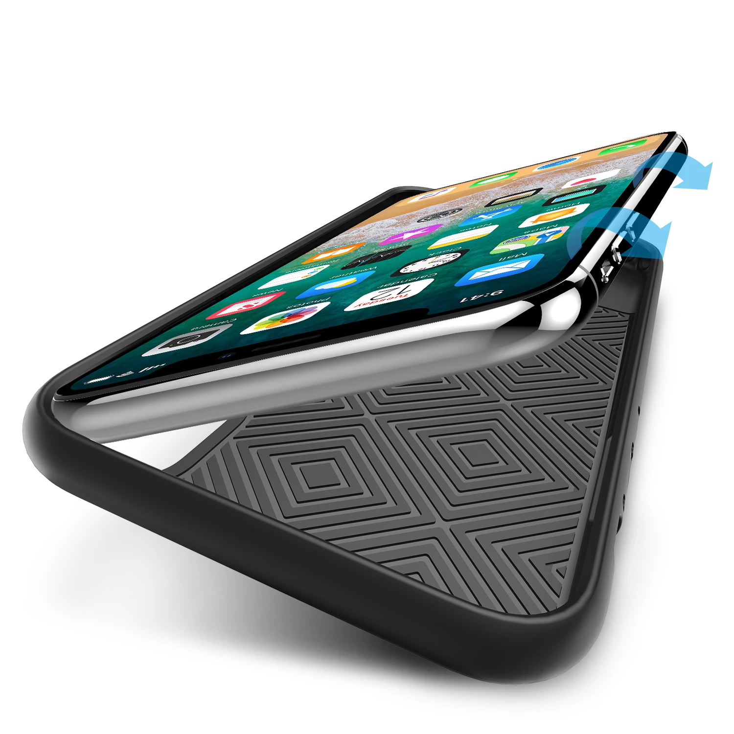 Чехол SHIELDON для IPhone X/XS гибкая Защита от царапин амортизация прочный