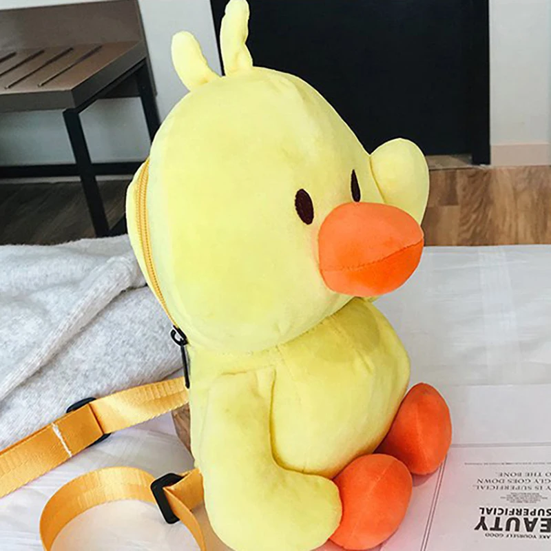 Оригинальная милая плюшевая сумка мессенджер с рисунком утки модная кукольная