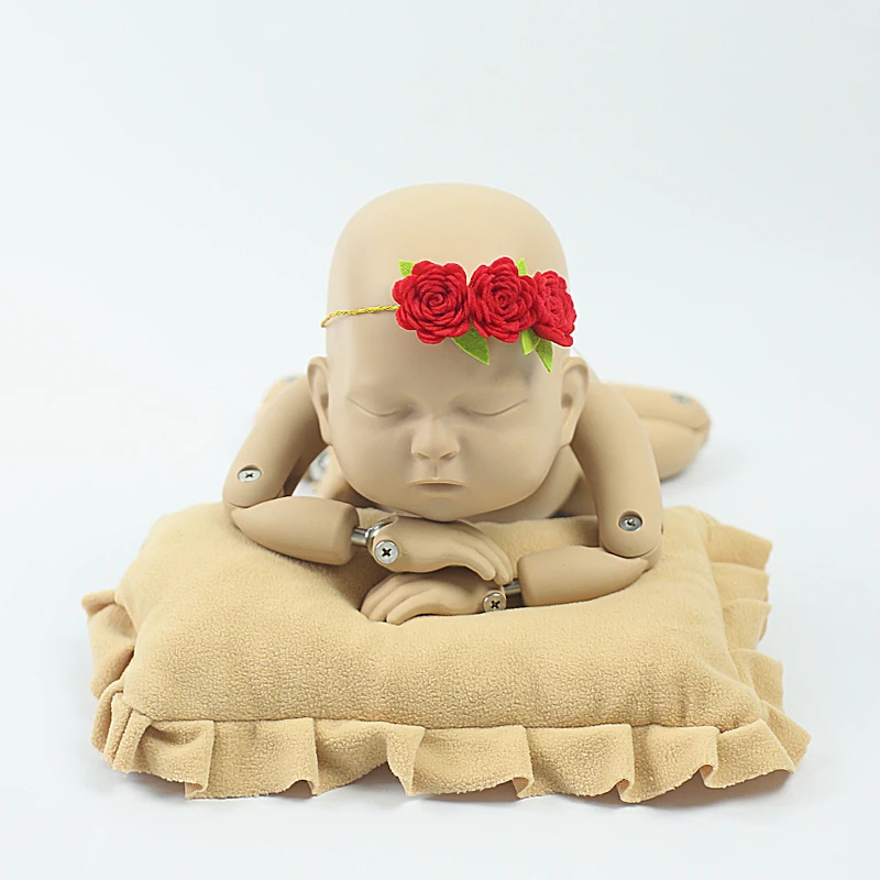 RED Flower Hairband For Girls Newborn Photography Headwears Headbands Hair Baby Accessories | Детская одежда и обувь