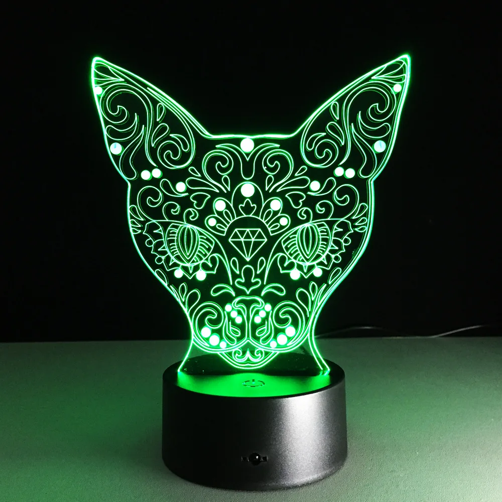 Led Usb 3d ночник лампа Lampe De Chevet Chambre светильники мини светодиодные лампы на