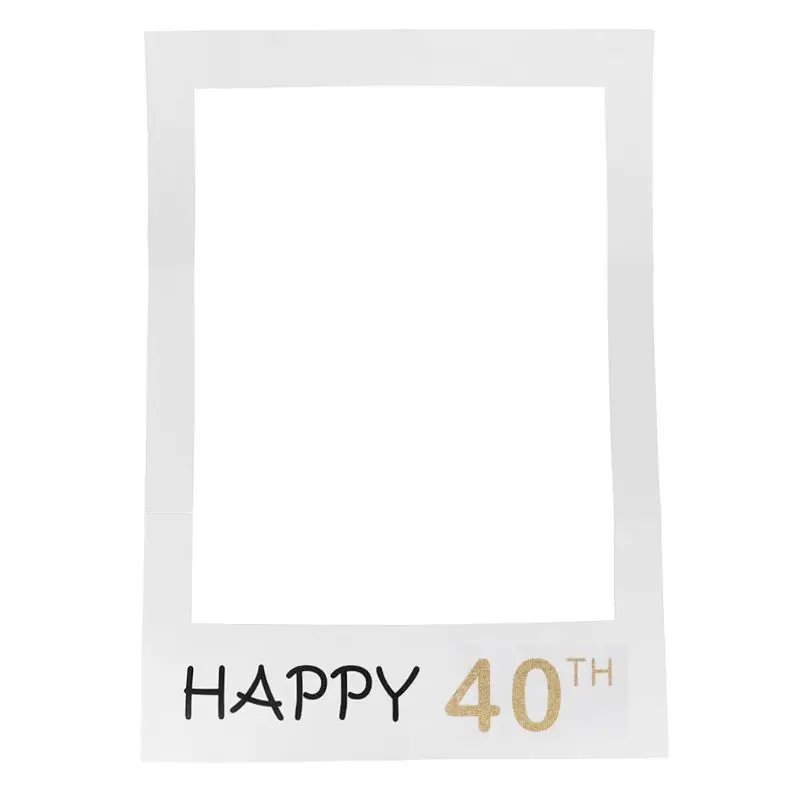 6 Бумага Photo Booth Реквизит Фото Рамка 1st 16th 18th 21st 30th 40th 50th 60th 70th 80th Юбилей украшения для вечеринки в честь Дня рождения подарок - Цвет: 6
