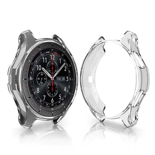 Transparent Защитный чехол для часов samsung gear S3 Frontier SM-R760/Galaxy Watch 46 мм/42 мм мягкий термополиуретановый чехол - Цвет: Transparent