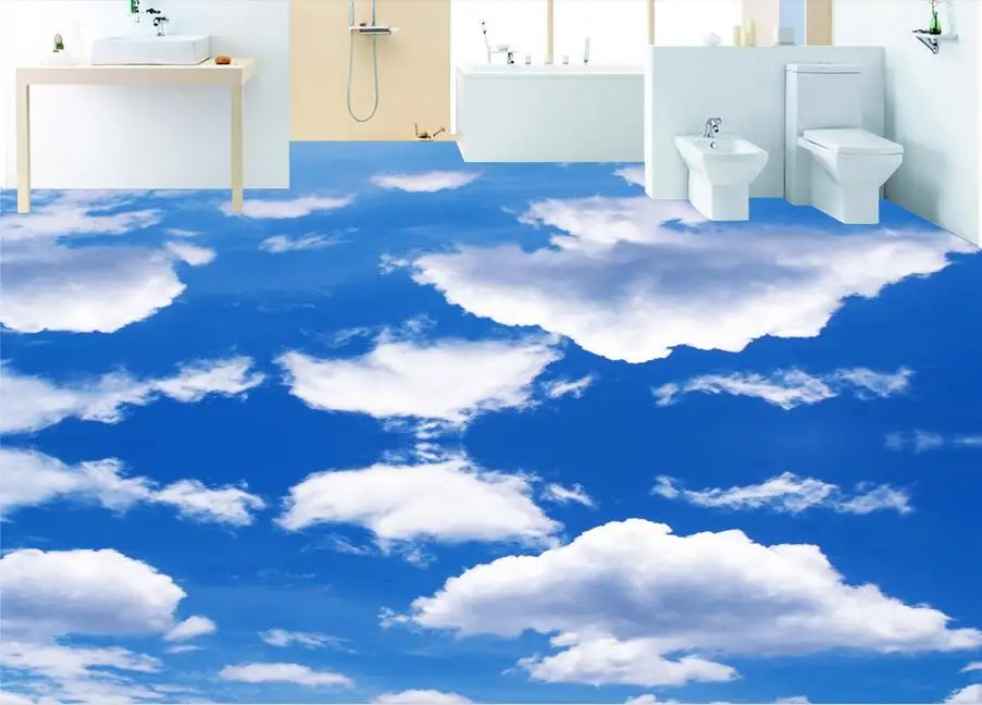 3d stereoscopic wallpaper custom ceiling Blue sky during the day murals for living room | Обустройство дома