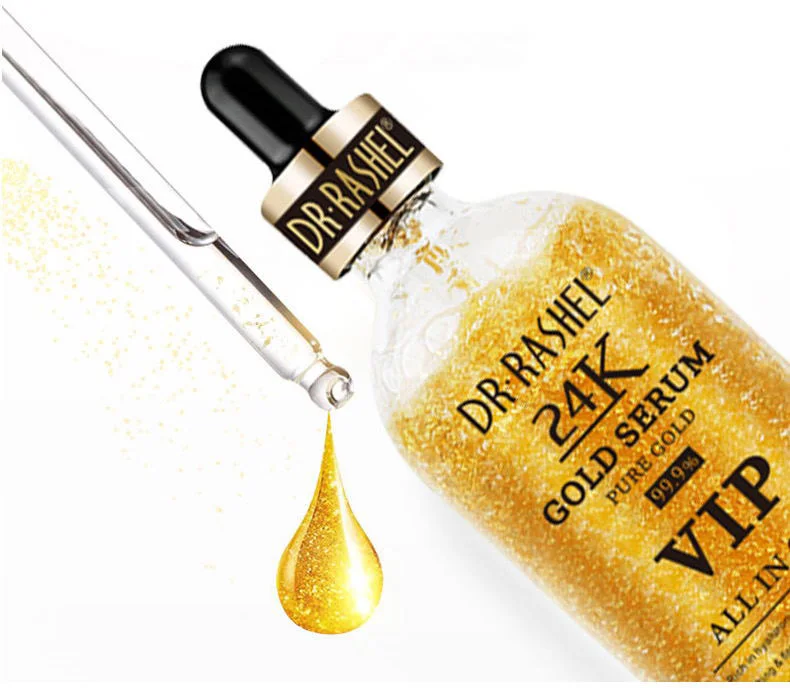 DRRASHEL 24K Золотая Сыворотка для лица лифтинг укрепляющая эссенция Гиалуроновая кислота Отбеливающая увлажняющая