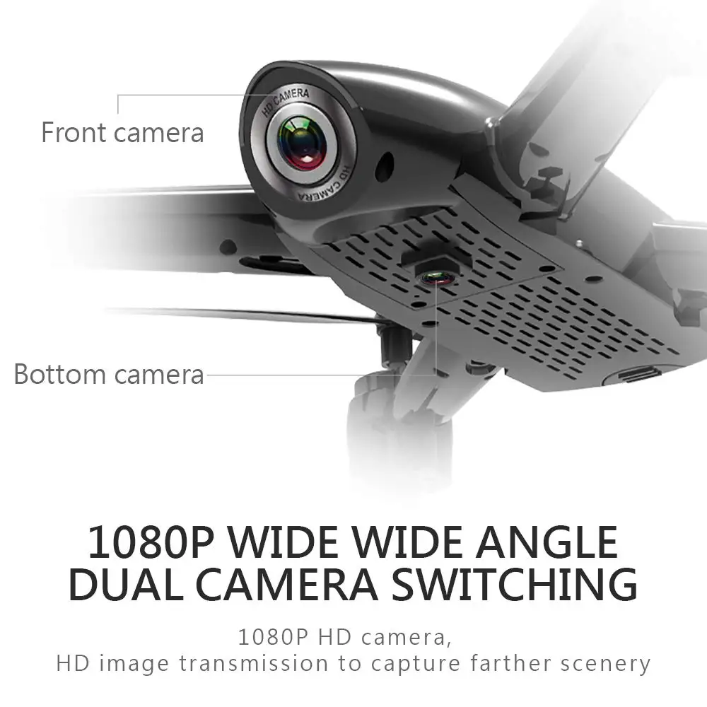 Дрон с дистанционным управлением EBOYU SG106 с камерой 4K HD WiFi FPV Follow Me Selfie Drone v-знак фотография оптический поток RC Квадрокоптер Дрон RTF