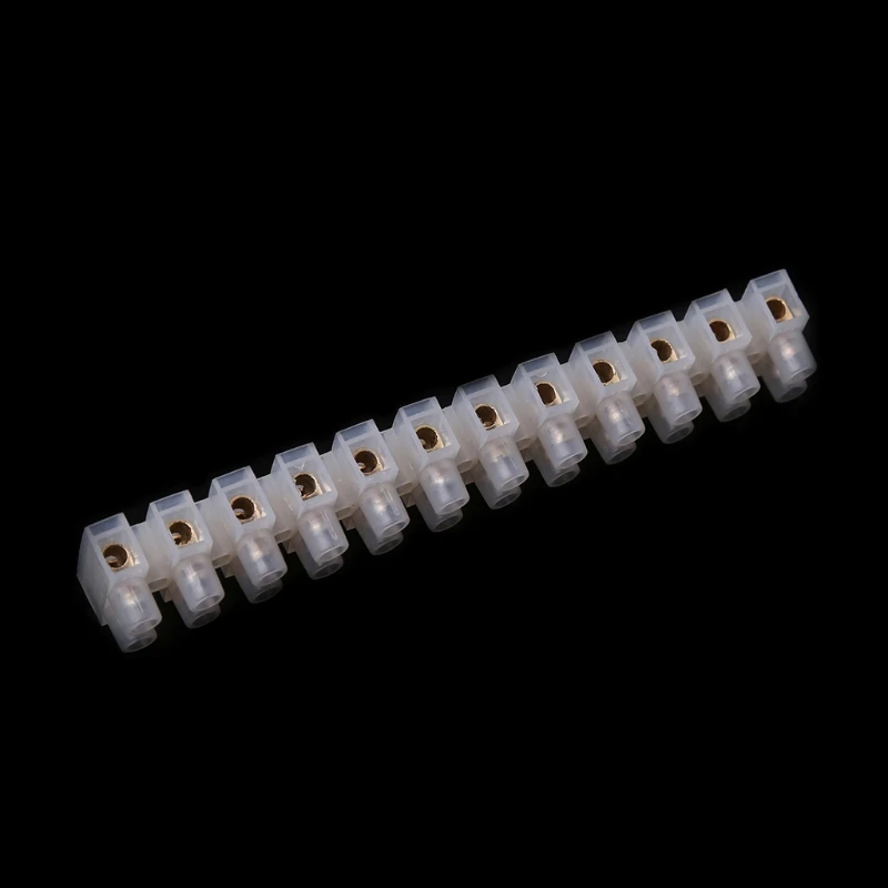 2 Pcs 10A Dual Row Connector 12 Position Wire Barrier Terminal Strip Block | Обустройство дома