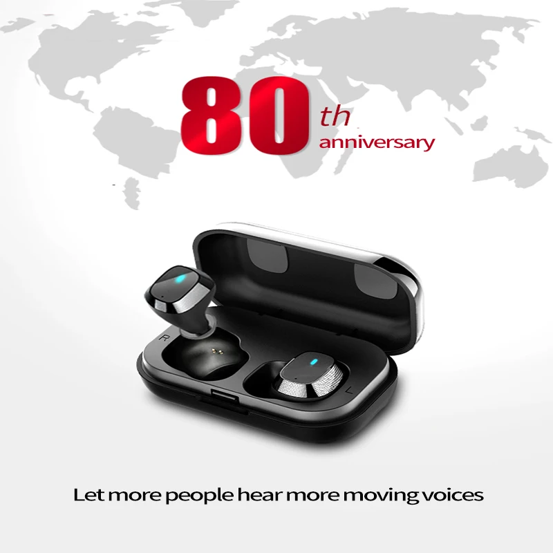 In StockOriginal 5 0 Bluetooth наушники Air Headset True Wireless Stereo Sport ANC Switch ENC Auto Touch Pause Tap Control|Наушники