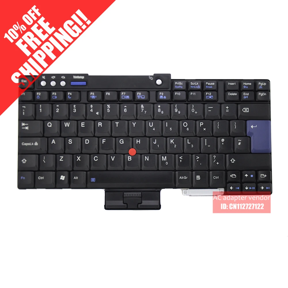 Совершенно новая клавиатура для ноутбука IBM T60 T61 T60P T61P R60 R60E R61 Z60 T400 R400 T500|laptop