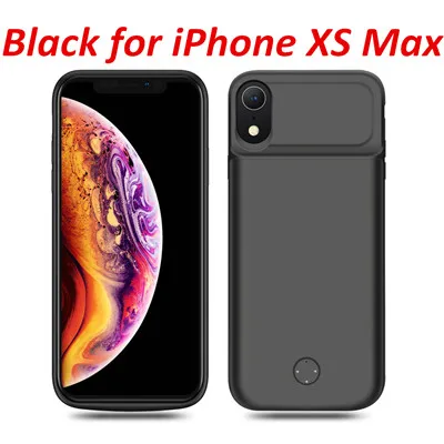 Для iPhone SE 5 5S чехол для зарядного устройства 4000 мАч Внешний внешний аккумулятор чехол для аккумулятора для iPhone XR X XS 6 6S 7 8 plus чехол для зарядки - Цвет: for iPhone Xs Max