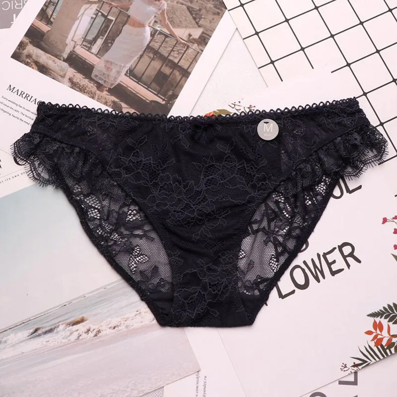 dark gray SP& CITY, европейский стиль, кружевные сексуальные трусики с низкой талией, сексуальное прозрачное нижнее белье с цветочной вышивкой, нижнее белье Танга, бесшовные трусы - Цвет: dark gray