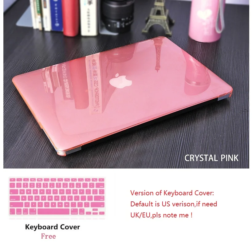Кристальный чехол для ноутбука Apple Macbook Pro Retina Touch Bar & ID Air 11 12 13 3 15 4 дюймов жесткий +