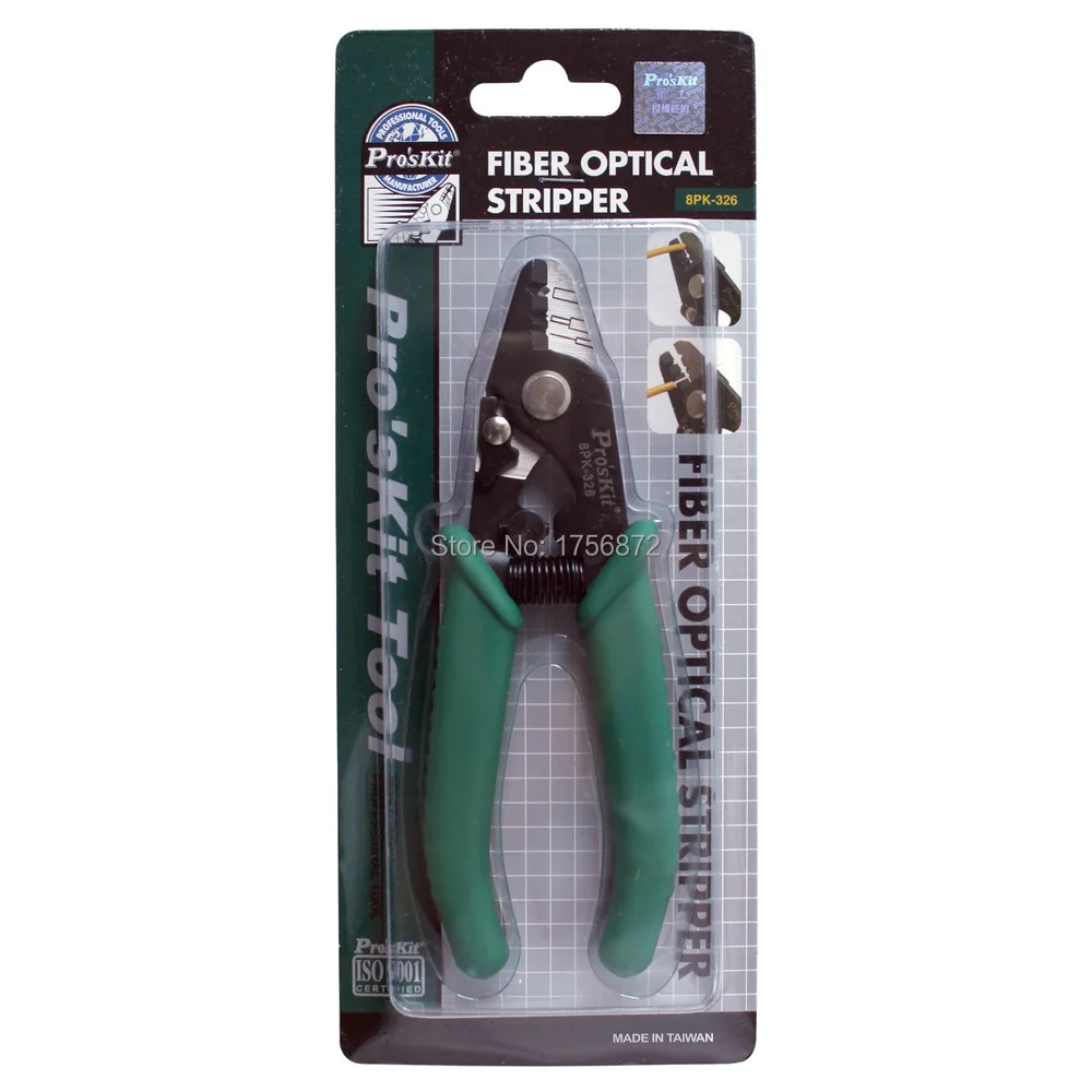 

Pro'skit 8PK-326 Fiber Optical Stripper, Wire Stripper, Fiber Optical Cutter,Electric Wire Stripper