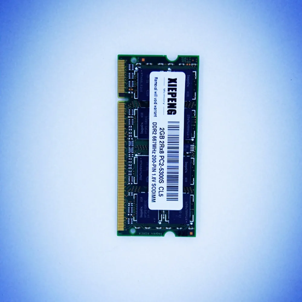 Оперативная память для ноутбука 4 Гб 2Rx8 DDR2 2 667 МГц pc2 5300 DELLXPS720 M1210 M1330 M1530 M1710 D410 D420 D430