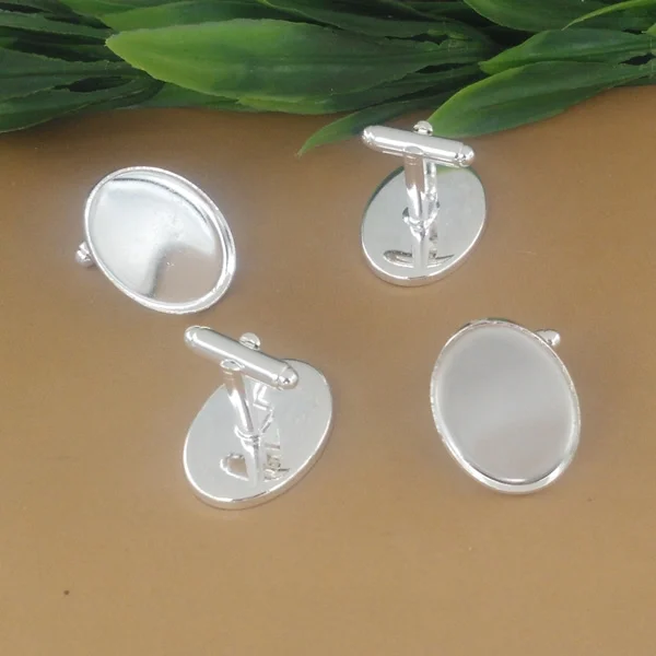 Fit 18*25 мм DIY серебряные запонки тиснения Бланк pad модные французские манжеты