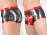 faster shipping latest rubber shorts with zip