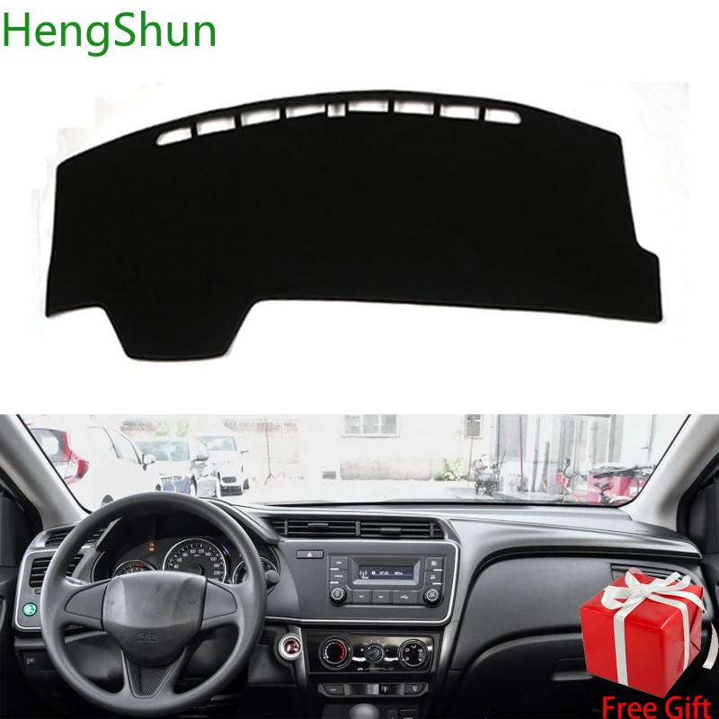 Для Honda city 2015 2016 2017 2018 автомобильный Стайлинг Даш коврик наклейка на приборную