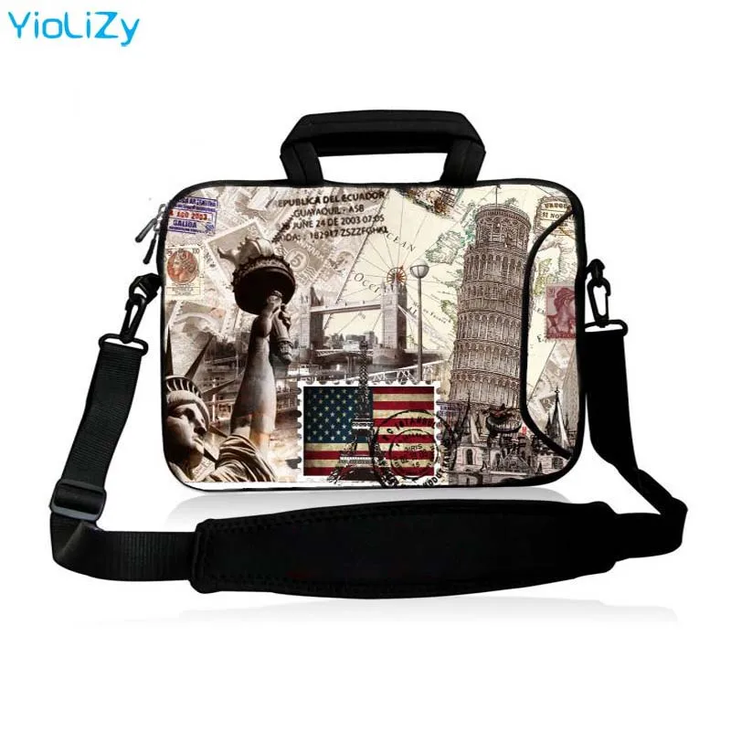 

9.7 12 13.3 14.1 15.6 17.3 inch women Laptop Messenger bag men PC Notebook shoulder sleeve protective case With strap SB-24765