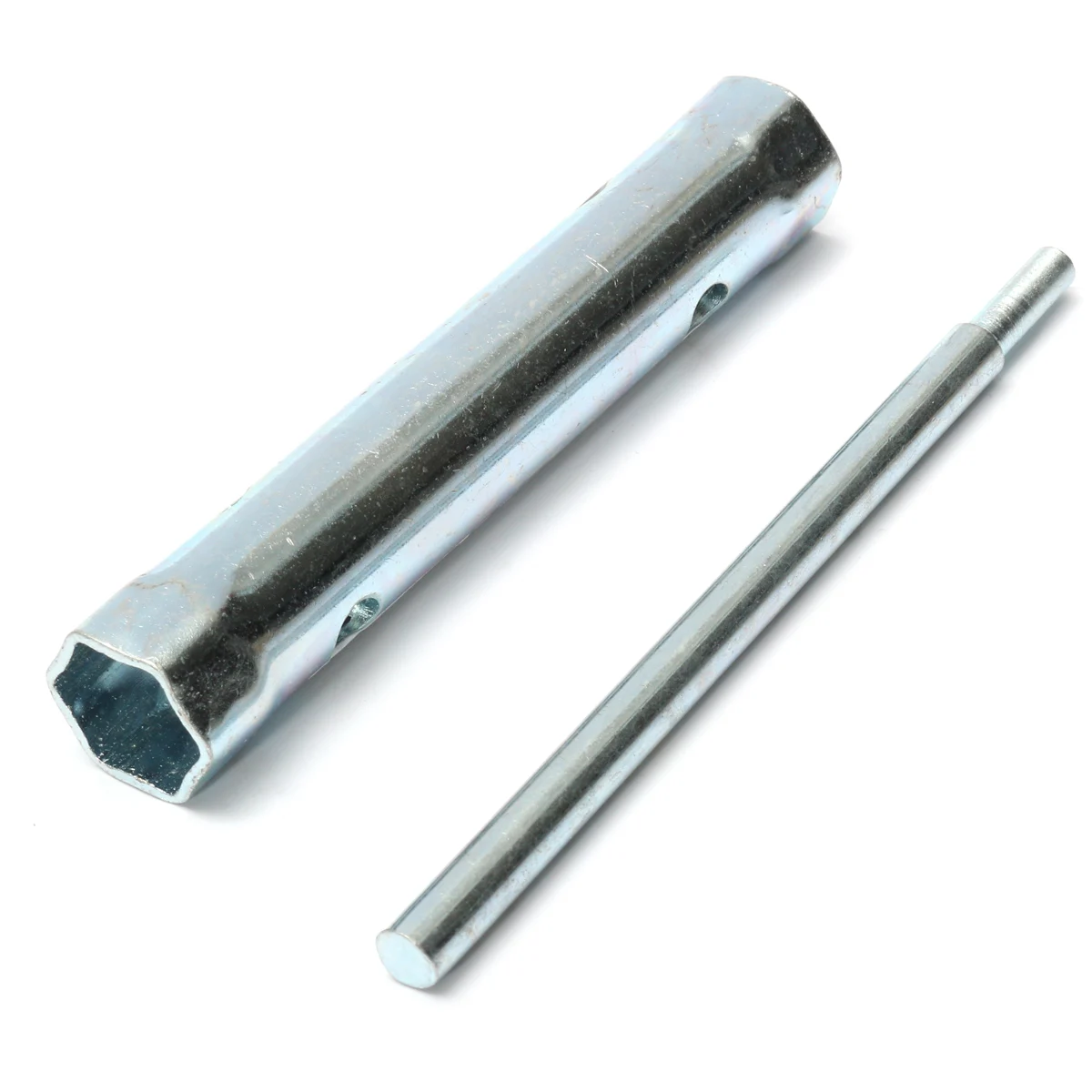 Ремонтные ручные инструменты Drillpro 6 шт Серебряная трубчатая коробка гаечный ключ набор 6 мм-17 мм трубчатый гаечный ключ метрический Набор торцевых головок