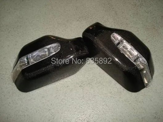 Carbon fiber+LED E46 facelift auto side mirror covers Car door rear view mirrors caps with LED light for BMW 3 series 98-05 |