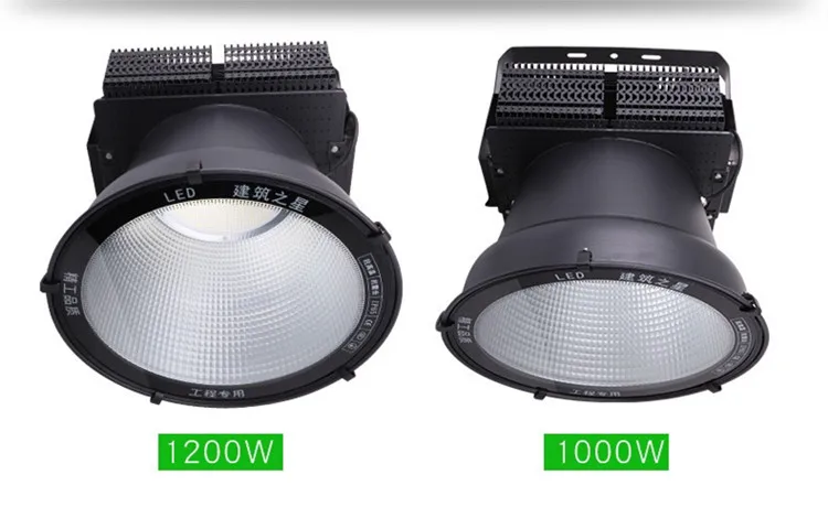 Высокая мощность потолочные светильник 300W 600W 1000W 1200W AC 220 Вт водостойкый LED Светодиодный точечный светильник на открытом воздухе строительной техники светильник дома светильник