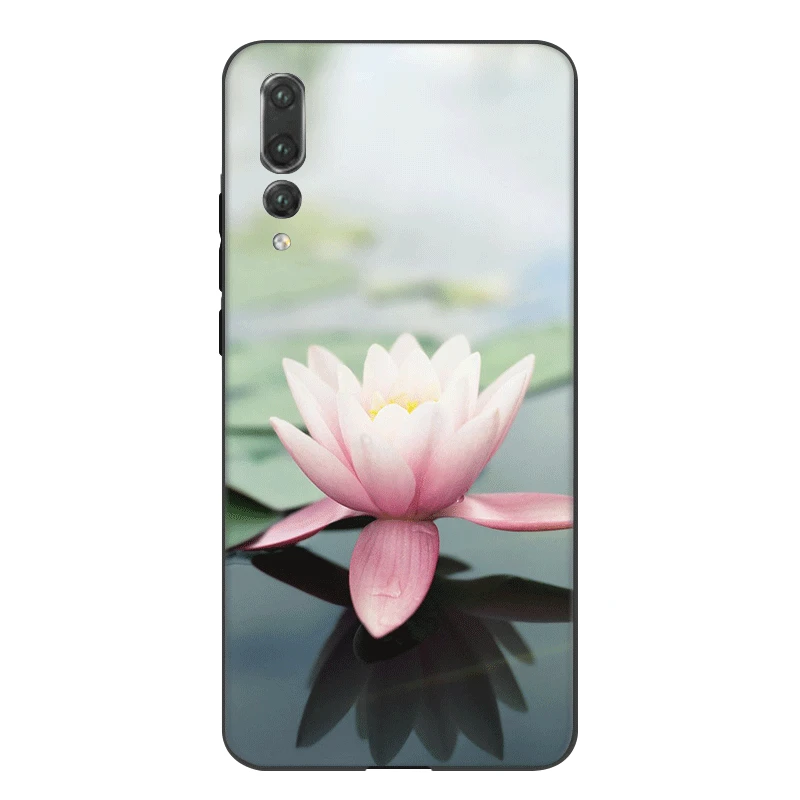 Силиконовый чехол для мобильного телефона Desxz Lotus Flower Huawei P9 P8 P10 P20 P30 Lite Pro P Smart Z Plus