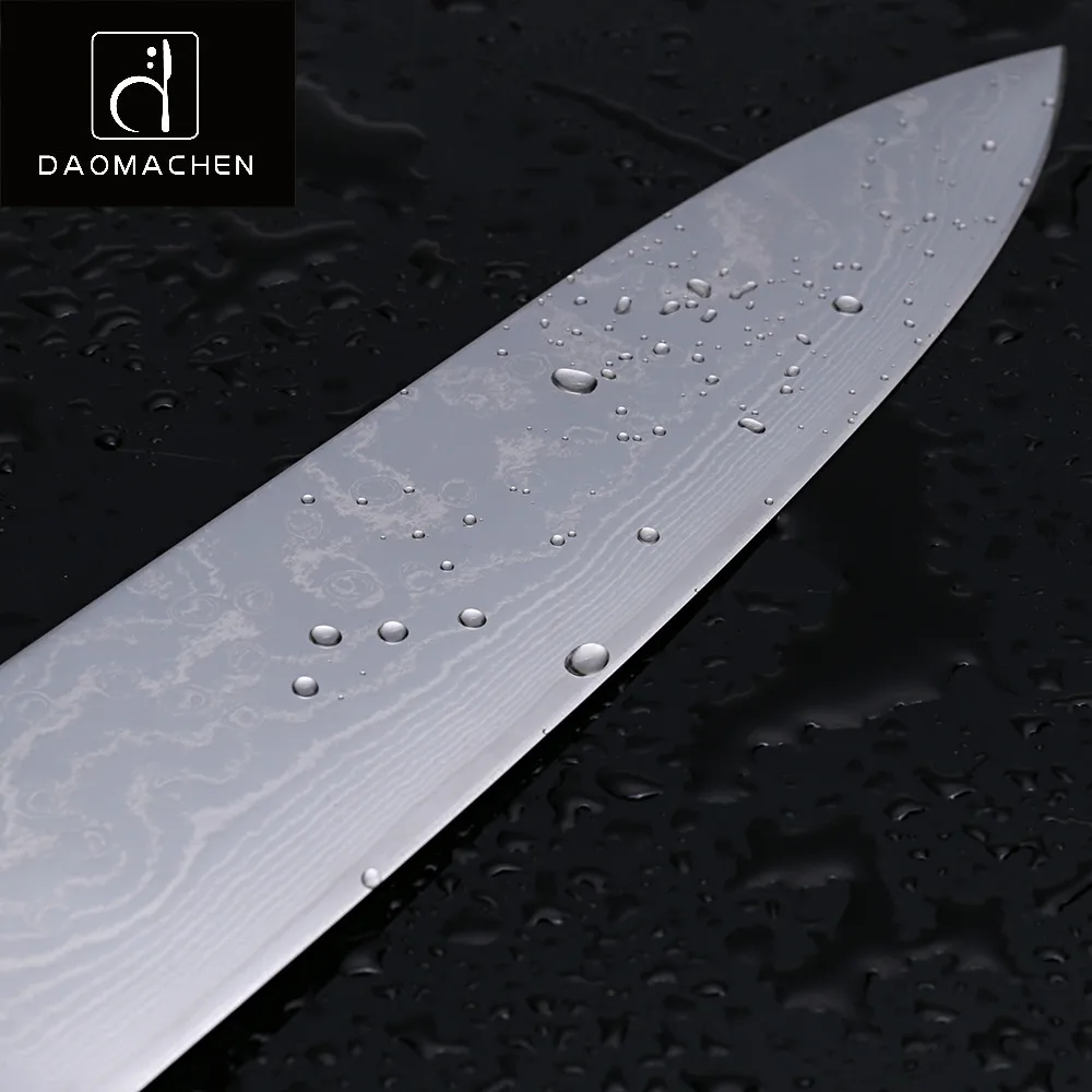 DAOMACHEN ножи шеф-повара 8 дюймов нож из дамасской стали для нарезки ножей высокого цвета деревянной ручкой кухонный нож