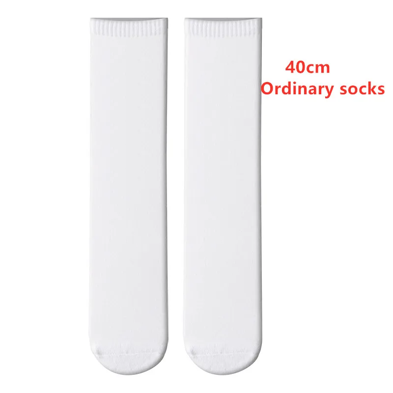 40cm-Ordinary socks Дизайн 3D принт «сделай сам» носки унисекс Женские на заказ; длинное хлопковое дышащее женские носки лето 8D00 - Цвет: 40cm-Ordinary socks