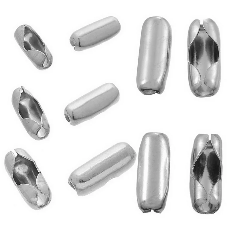 Ювелирные аксессуары 100 шт шаровая цепь из нержавеющей стали соединитель