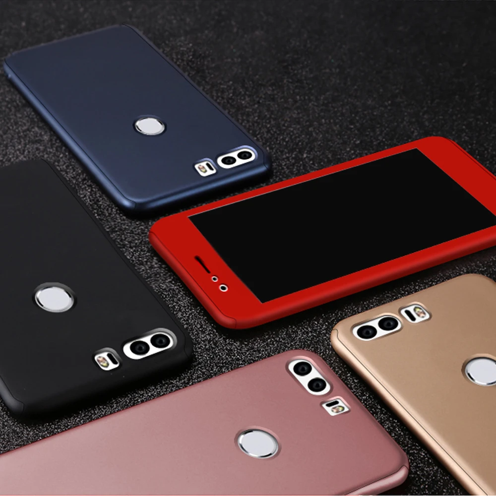 LECAYEE матовый чехол для телефона Honor 8 Lite Huawei 6X 360 полный Чехол со стеклом