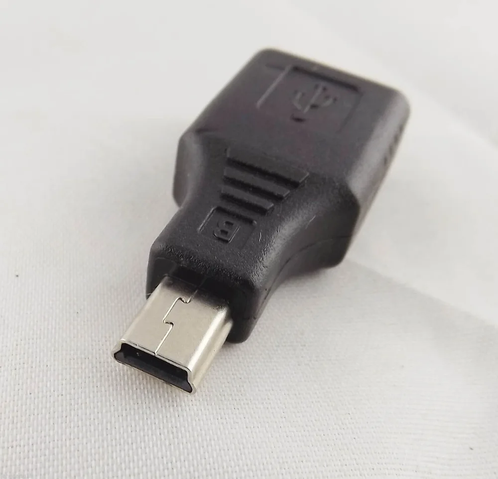 1 шт. F/M USB 2,0 женщина к мини USB B 5-контактный штекер OTG адаптер конвертер