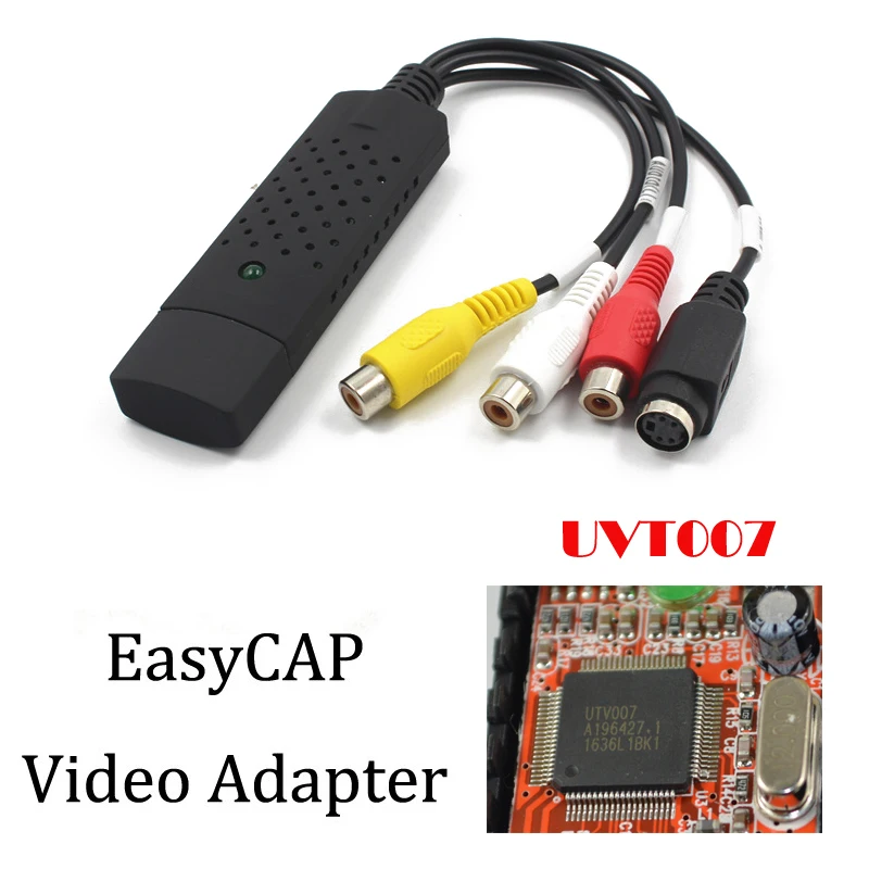 Новое поступление USB 2 0 Easycap захват 4 канальный видео ТВ DVD VHS Аудио Захват адаптер