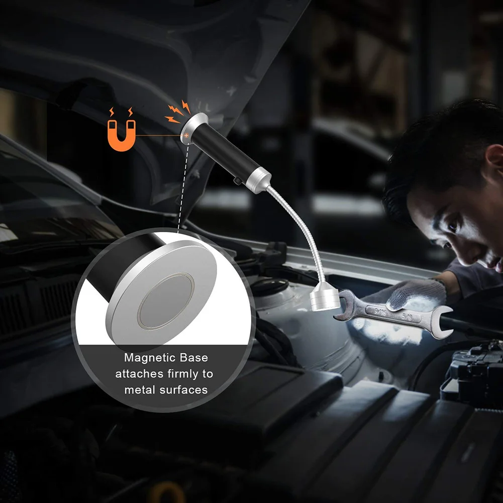 1 шт. светильник для барбекю с магнитной основой супер яркий светодиодный s гибкий