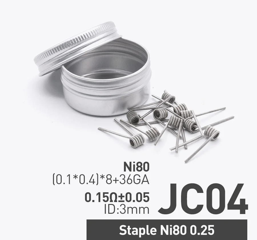 Staple Ni80 0.25 Volcanee Ni80 готовые катушки чужой V2 параллельно Fused Clapton Coil готовых для Зевса RTA атомайзер Vape "сделай сам"(10 шт./упак - Цвет: Staple Ni80 0.25