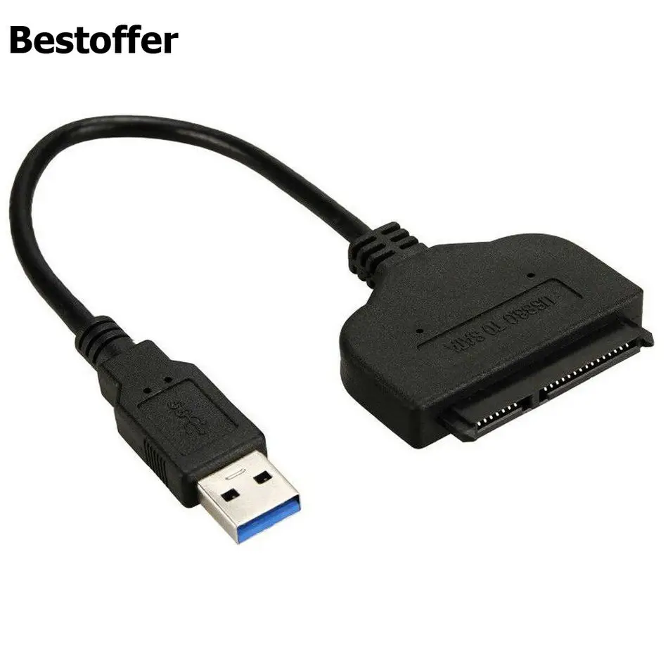 USB 3 0 к SATA 22 Pin 2 5 дюйма Жесткий диск SSD адаптер кабель питания данных Высокое
