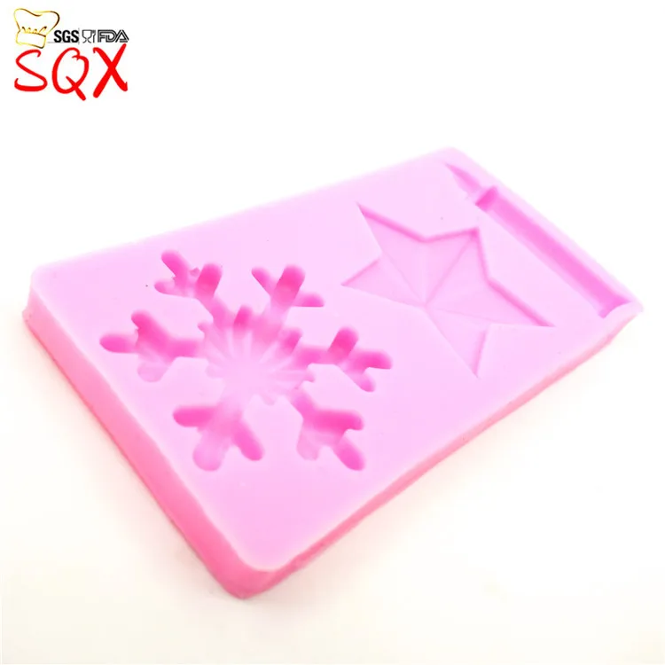 Звезда/снежинка/свеча формы силиконовые украшения торта помадка торт пищевой