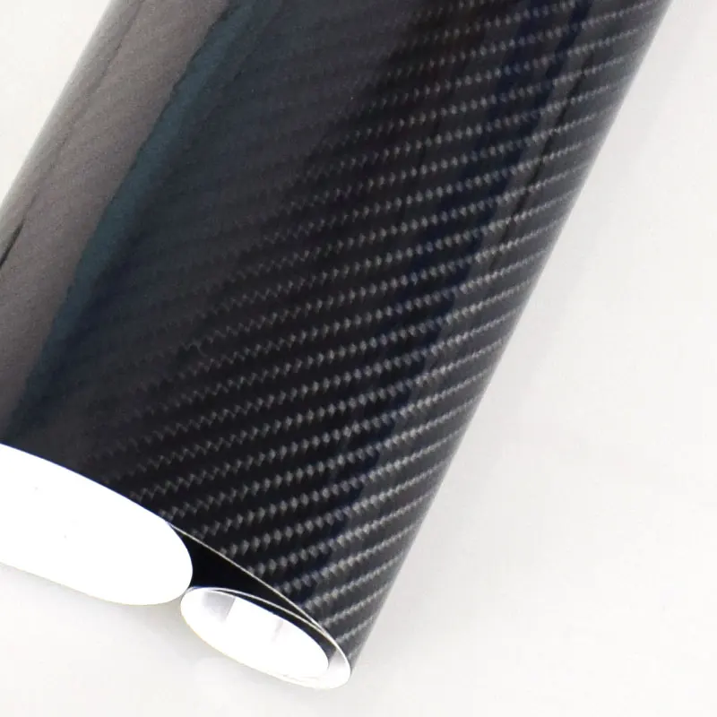 10 см х автомобильный Стайлинг глянцевая виниловая пленка 5D из углеродного